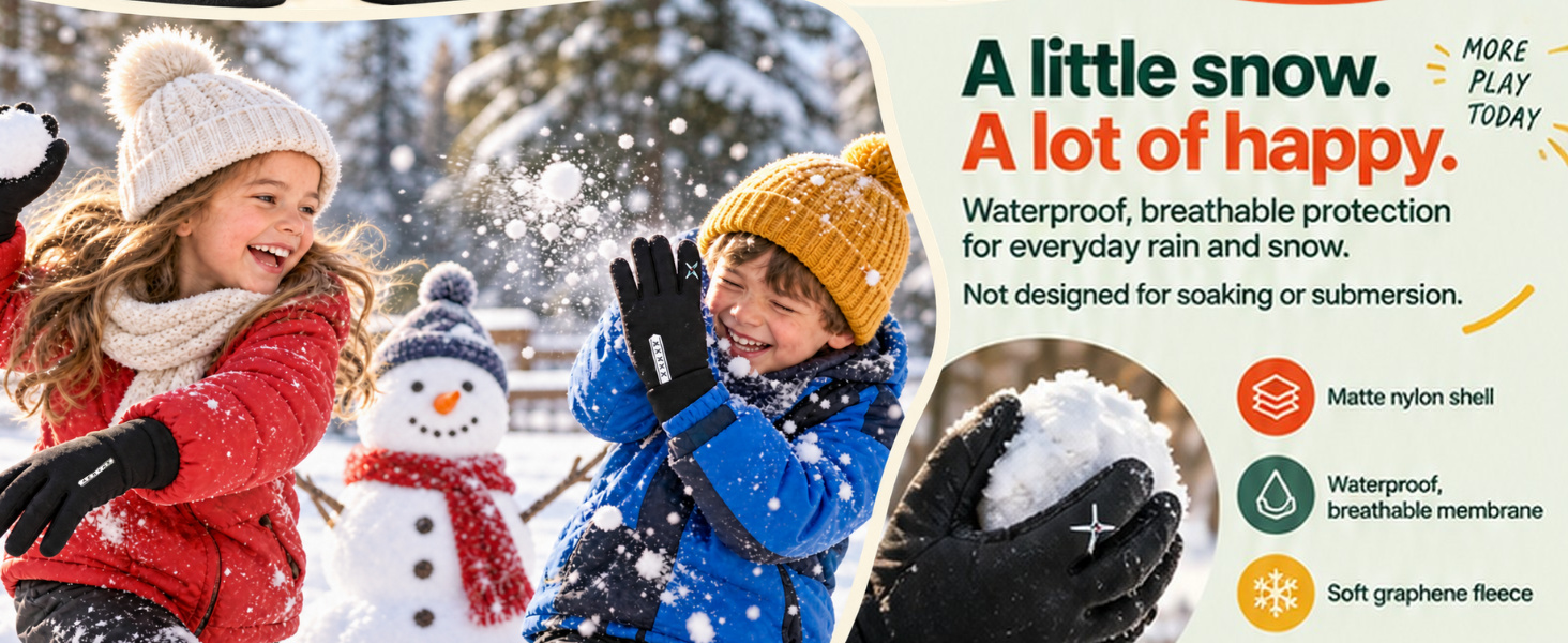 Aerynx X0 Kids waterproof membrane and everyday snow use
