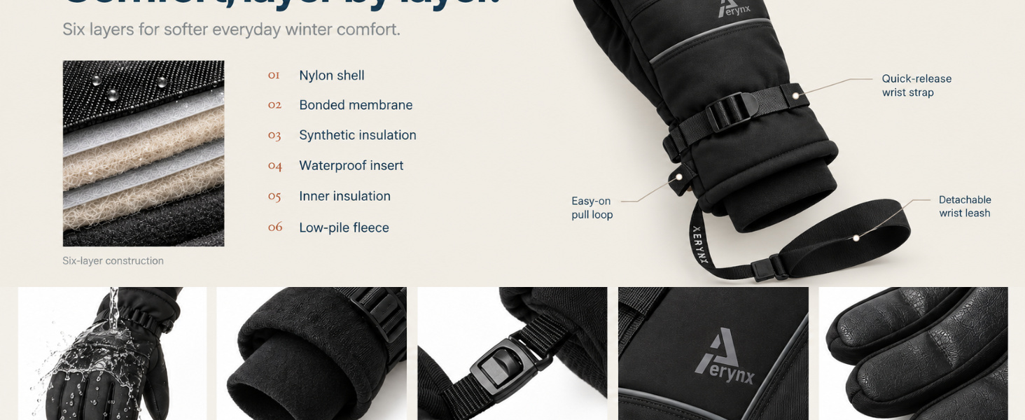 Aerynx X3 Winter six-layer insulation and waterproof insert